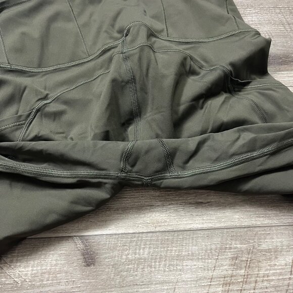 Lululemon Athletic Fast & Free Crop Yoga Pants II Dark Olive Women’s Sz 4 - Picture 5 of 9